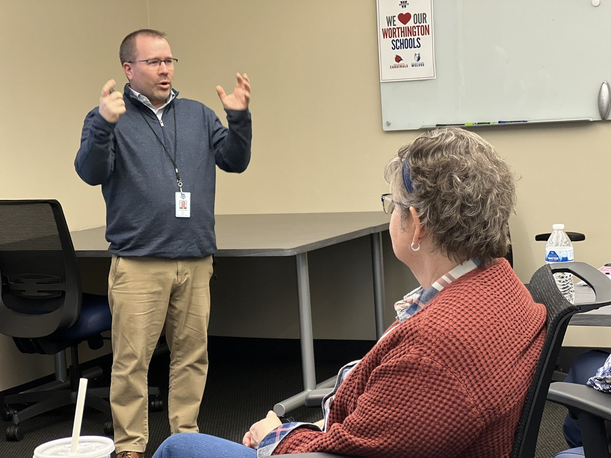 Thanks to our <a href="/wcsdistrict/">Worthington Schools</a> BOE members for allowing our teachers/academic team to share more about Math Workshop. We did get a bit competitive but shook hands in the end!😂 🤝➗✖️➖🟰➕#mathisfun #itsworthit