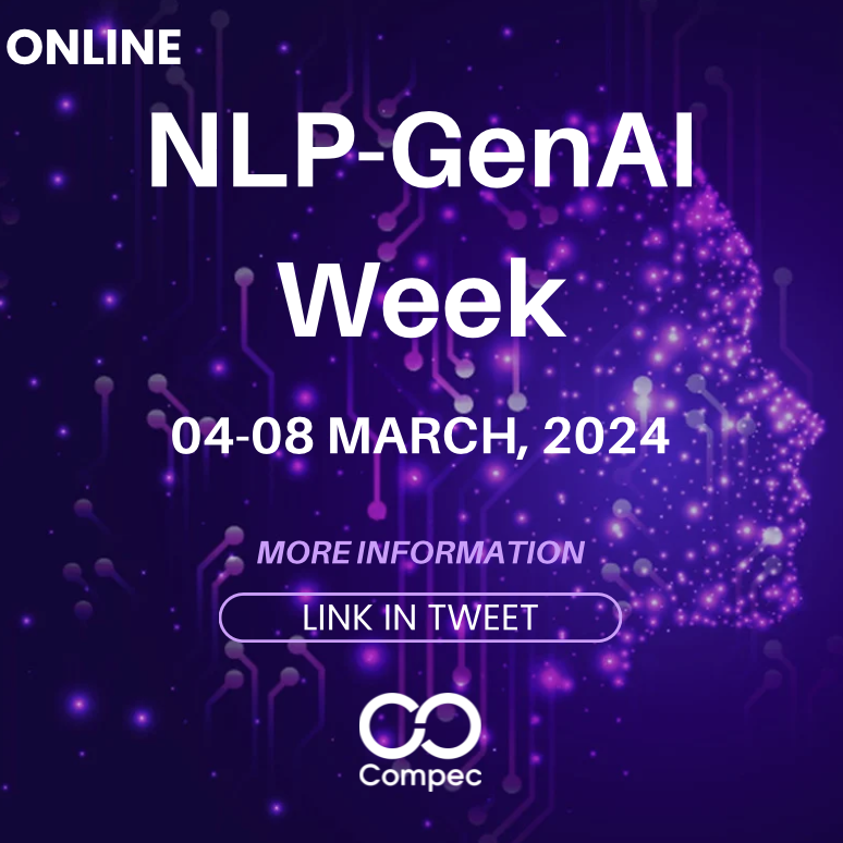 Proud to announce the first <a href="/UniBogazici/">Boğaziçi Üni.</a> NLP - GenAI Online Talk Series I'm organizing with <a href="/bouncompec/">Compec</a> on March 4-8! We have 15 confirmed talks on various generative AI  topics. Register for free and examine our program: forms.gle/gvmDpEZqhoGtWs…

Don't forget to spread the word!
