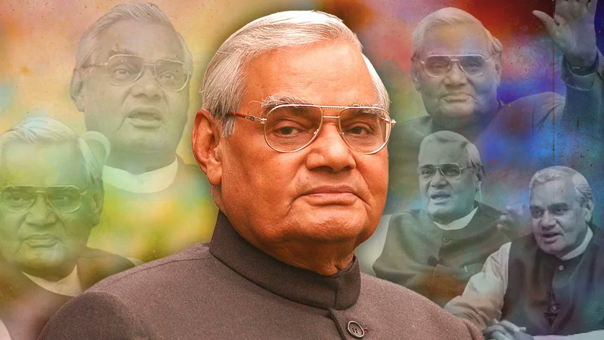 BiographiaWorld's tweet photo. #AtalBihariVajpayee
Born on December 25, 1924, in Gwalior, India, the founder of BJP served as Prime Minister in 1996 and 1998. Noted for Pokhran-II and Kargil War, he received the Bharat Ratna in 2015. 

Read Here - https://t.co/GuB6fZpGux

#IndianLeadership #BJPFounder https://t.co/Tf9QWAez8g
