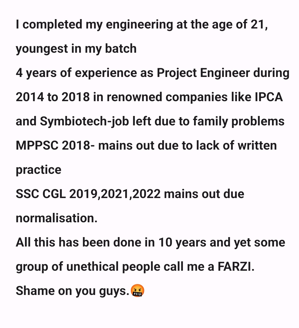 This is my story.If u fake uneducated union fools have any doubt then meet me in person, I'll show u all my certificates.
#MP_के_प्रतिभाशाली_युवा
#युवाओं_की_मोहन_सरकार
@DrMohanyadav51
<a href="/CMMadhyaPradesh/">Chief Minister, MP</a>
<a href="/rshuklabjp/">Rajendra Shukla</a>
<a href="/DainikBhaskar/">Dainik Bhaskar</a> <a href="/BJP4MP/">BJP Madhya Pradesh</a>