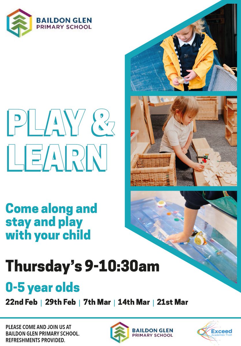 Please forward to anyone in the Baildon, Saltaire or Shipley area with a child under 5.