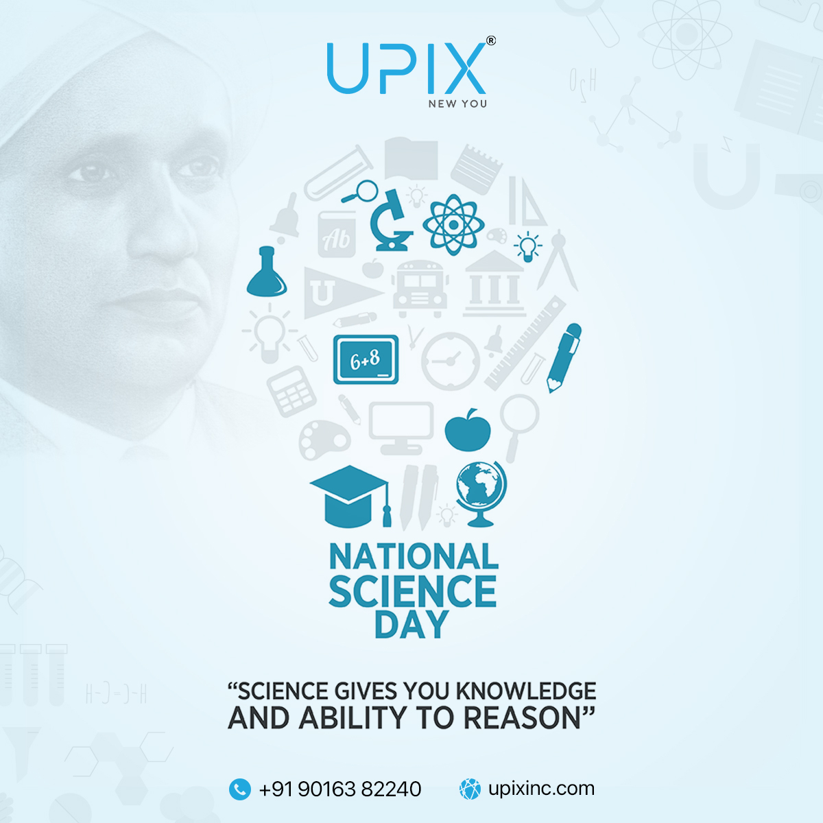 Science gives us knowledge and ability to reason 'National Science Day'
.
#upixinc #NationalScienceDay #science #day #knowledge #CableUpgrade #ElectricalSafety #connectivity #DeviceCompatibility #visuals #EnhancedExperience #electricalservices #HDquality #TechAccessories