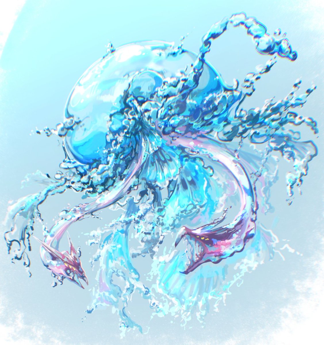 「水ワム 」|青砺のイラスト