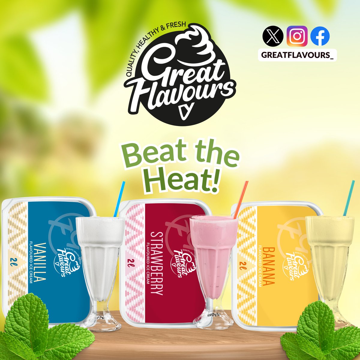 GreatFlavours_'s tweet photo. No food processor? No worries!! Embrace the summer vibes and cool off with a creamy milkshake using Great Flavours ice cream. 

Recipe: 

In a container or cup with a lid, add 3 scoops of our delicious creamy ice cream to 1 cup of milk and stir with a spoon, wooden https://t.co/W06ozp3gin