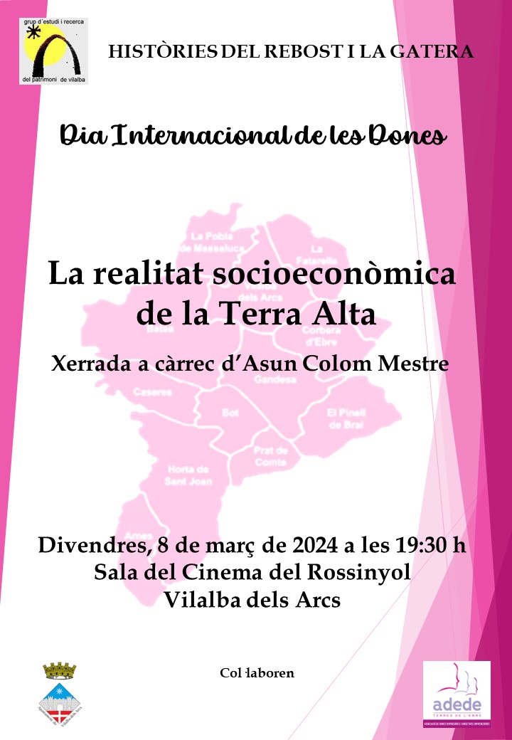 El proper #diainternacionaldelesdones #8M2024 estarem a #vilalbadelsarcs parlant de societat i economia de  la mà nostra sòcia <a href="/asuncolom/">Asun Colom Mestre</a> 
Gràcies per convidar-nos! #historiesdelrebostilagatera <a href="/dtormoben/">David Tormo</a>