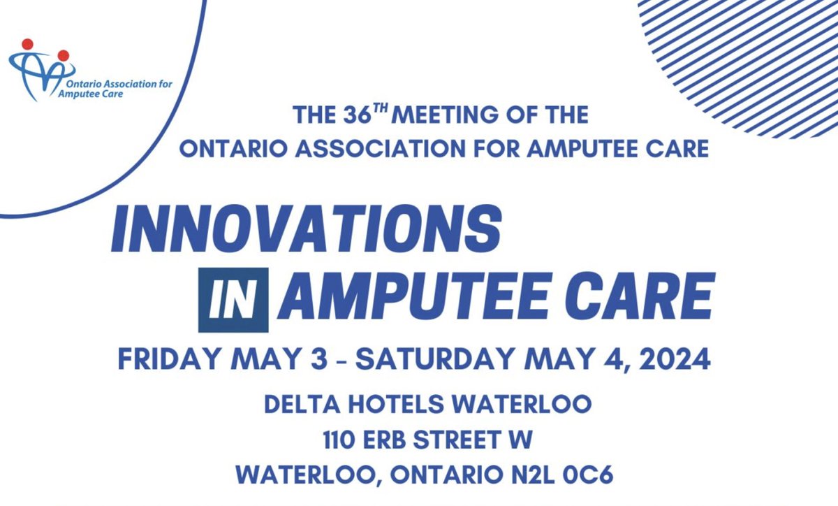 Looking forward to speaking on the @ISPOcanada expert panel on 'Artificial intelligence in prosthetics' at the Ontario Association for Amputee Care conference!

web.cvent.com/event/4987c94d… 

#robotics #AI #prosthetics @KITE_UHN @TorontoRehab @ONAmputeeCare @TheWarAmps @ISPO_int