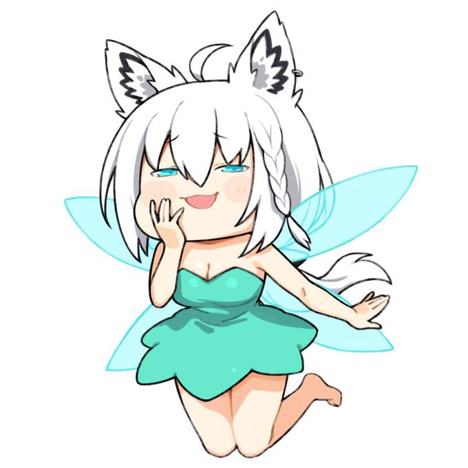 妖精さんのキャラがハチャメチャに濃かったんでまたどこかで会いたいですね
#絵フブキ 
#白上配信素材 