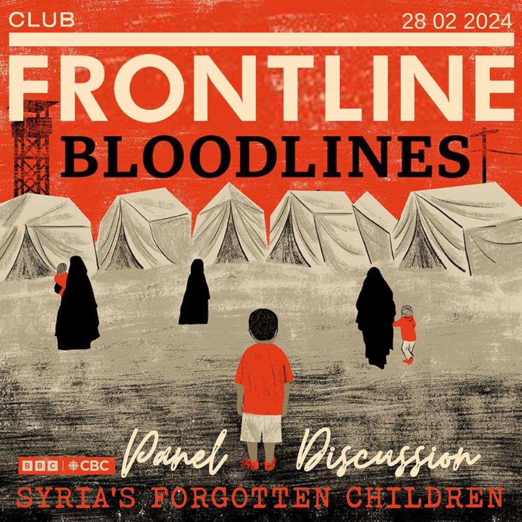 A couple of tickets left tonight for our panel discussion on Syria’s Forgotten Children with @ReporterTaneja @ABDIJEWAN @MartineBBC & Repatriate The Children. #isis #syria