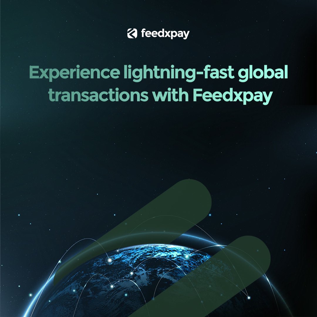Feedxpay's tweet photo. "Experience the speed of seamless transactions that transcend borders.🌍 #GlobalTransactions #SwiftAndSecure #SeamlessFinance" https://t.co/QTPYlOehMk