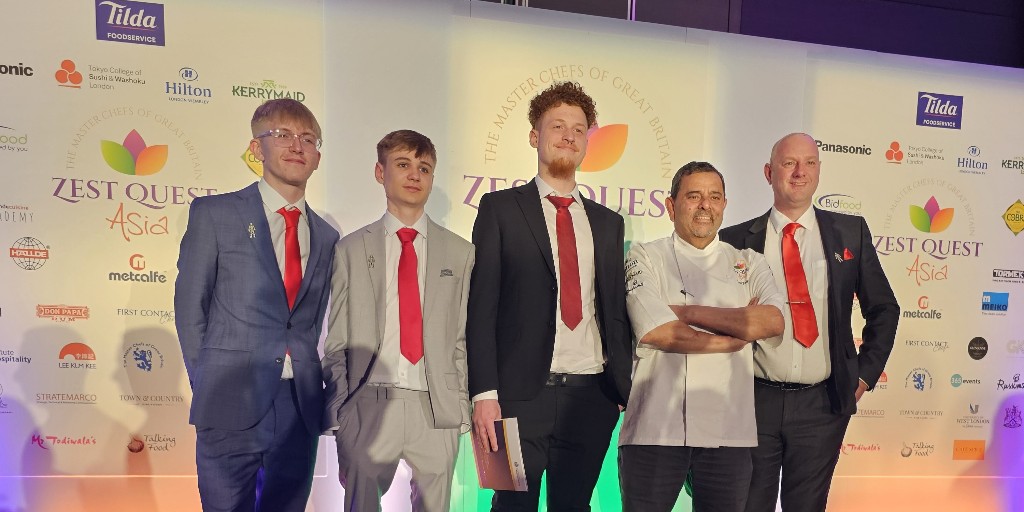 Our chefs have impressed at @ZestQuestAsia yet again 👏 The team won two awards - Best Use of Rice & Best Menu Presentation. They won a trip to @TildaChef rice mill, a course at the Tokyo College of Sushi & an all-expenses paid meal. Well done Freddie, Luke and Kajus! 🥳