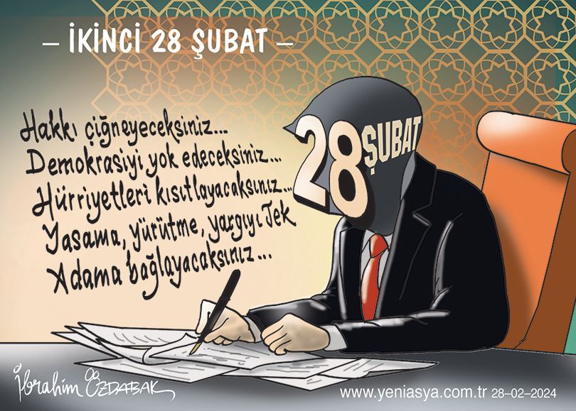 28 Şubat karşıtı diye bağırıp oy toplayan ama aynı 28 Şubat'ı başörtülüleri hapse atarak yapan zihniyet kendini farklı mı sanıyor ! 28 Şubat bitmedi sadece boyut değiştirdi.. Lanet olsun tüm 28 Şubatlara ..! #28Subat #28SubatHakTelafi #28Şubat #çarsamba