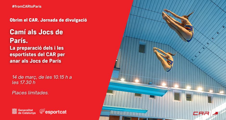 ➡️ El CAR organitza 'Obrim el CAR. Jornada de divulgació Camí als Jocs de París', la preparació dels i les esportistes del CAR per anar als Jocs de París. 

🗓️ 14 de març
⏰10:15 a 17:30h
📍 CAR de Sant Cugat

#fromCARtoParis #FocusingOnExcellence 

💫 Univers @esportcat