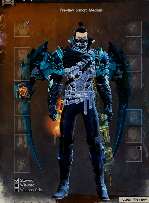 raggirare's tweet photo. one piece down and i am fucking Dying. ANet you knocked it out of the park with the Obsidian armour especially this fucking chest piece.  finishing off the next pieces is gonna be so good, and then. onto the last dregs of farming for my heavy and light sets https://t.co/B2A0YLZwGs