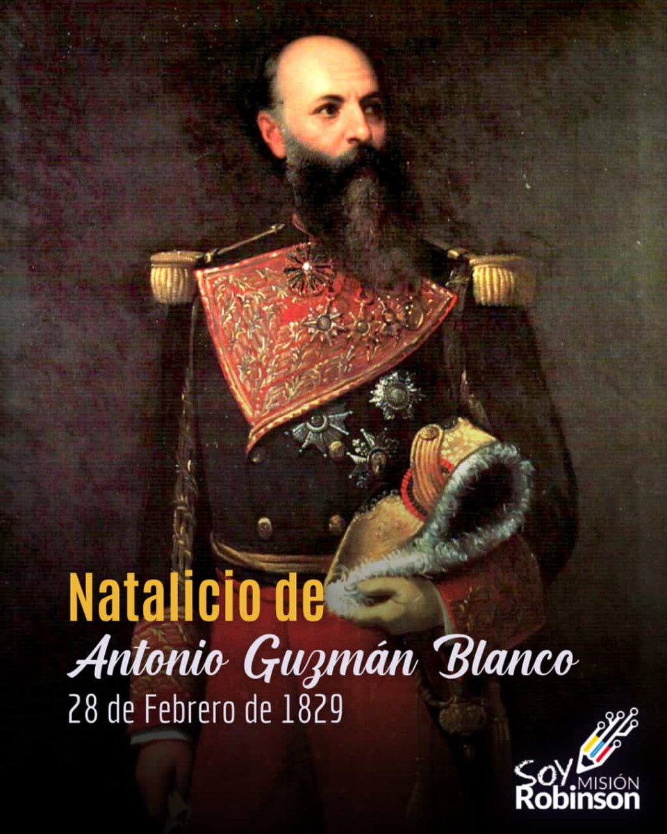 Conmemoramos el natalicio de Antonio Guzmán Blanco, también conocido como el "Ilustre Americano", figura emblemática que dejó una huella imborrable en la historia de Venezuela. 

#7TDelDebateALaAcción 

<a href="/NicolasMaduro/">Nicolás Maduro</a> 
<a href="/_LaAvanzadora/">Yelitze Santaella</a> 
<a href="/Sociabolivarian/">Lilian Oropeza</a>