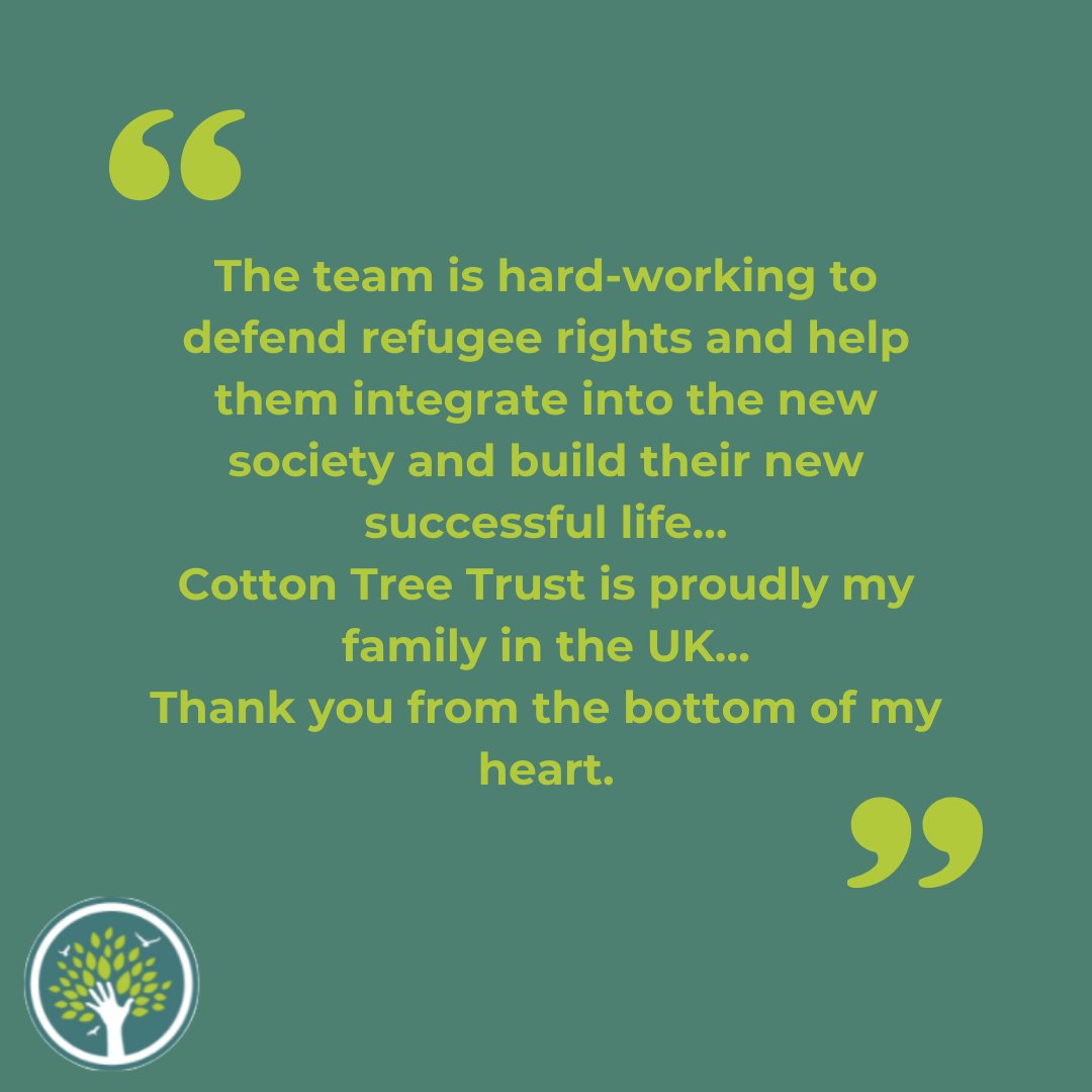 🌟 Celebrating Success Stories! 🌟 Our team at The Cotton Tree Trust is honoured to support refugees as they integrate into a new society. Exciting news: two of our members were granted refugee status this February! Your continued support fuels our commitment. Thank you!