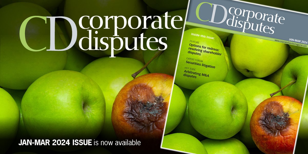 FWWMagazine's tweet image. Be among the first to hear when the latest issue of Corporate Disputes is released. It’s quick, easy and free. Sign up to our mailing list here: bit.ly/2RwyBWK
#disputes #alternativedisputeresolution