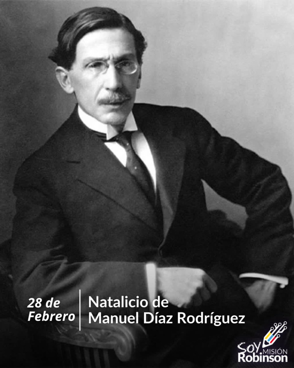 Conmemoramos los 149 años de natalicio, del escritor venezolano, Manuel Díaz Rodríguez, Innovador, curioso, viajero incansable; considerado uno de los grandes referentes del modernismo hispanoamericano.

#7TDelDebateALaAcción 

<a href="/NicolasMaduro/">Nicolás Maduro</a> 
<a href="/_LaAvanzadora/">Yelitze Santaella</a> 
<a href="/Sociabolivarian/">Lilian Oropeza</a>