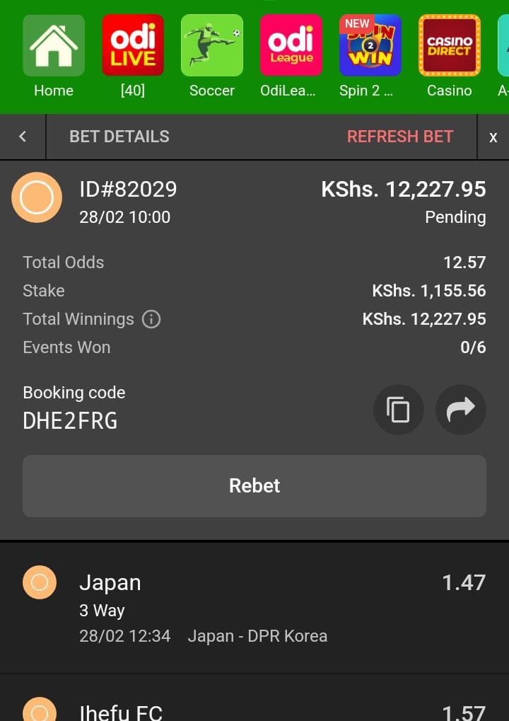 12 VVIP ODDS FOR LUNCH🔥🔥✅✅
STAKE HIGHLY🤑✅✅KICKOFF 12💥💥odibets.com/share/DHE2FRG

Governor Ntutu #UnlockingEndlessPotential #NyumbaMkononi #NarockCountyRising #SankalpAfrica2024