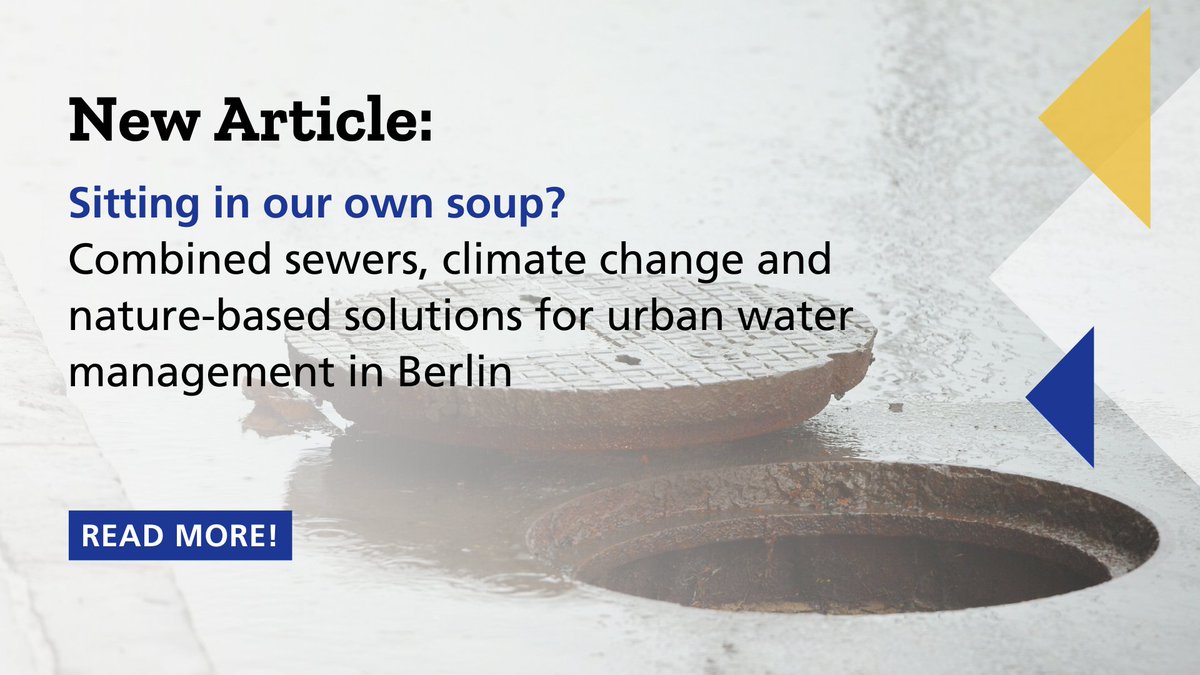 Sitting in our own soup? 🌧️🌿💦

This recent article addresses critical new challenges in urban water management in Berlin brought about by climate change.

Read more &amp; download the article here 👉 ecologic.eu/19589
#NbS #ClimateChange #water #sustainability