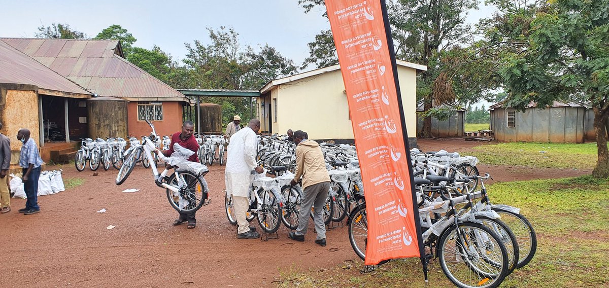 All is almost set for the launch of bicycles to #CHWs in Bugiri District which will ease mobility in Health service delivery to last mile communities: a collaboration between @GenderHeroes and @UK_WBR @BuffaloBicycles. Building roads to a better life, one bicycle at a time.👏👏