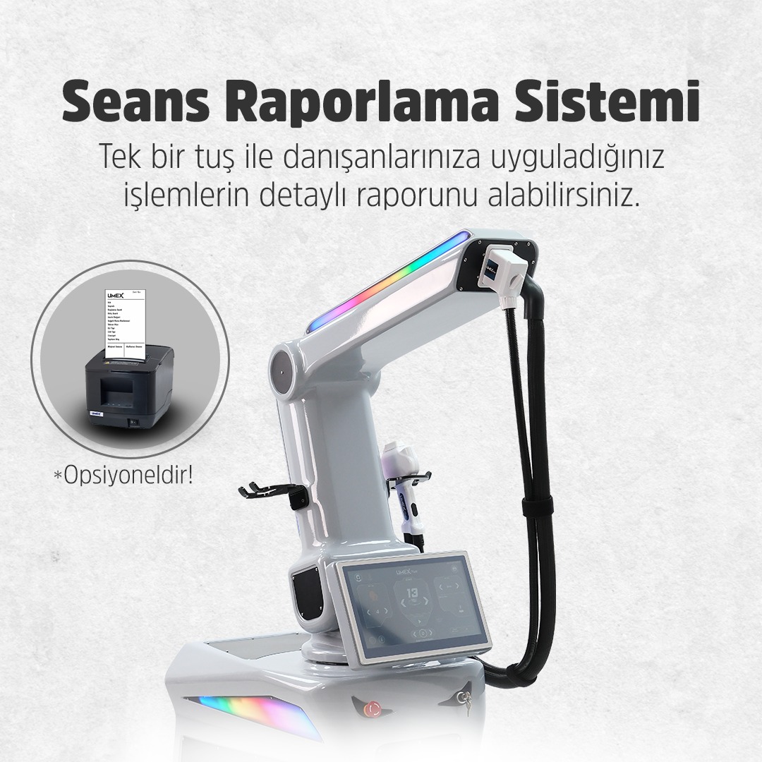 Umexlazer's tweet photo. Seans Raporlama Sistemi 📋

Tek bir tuş ile danışanlarınıza uyguladığınız işlemlerin detaylı raporunu alabilirsiniz. https://t.co/7ScLPlVGyh