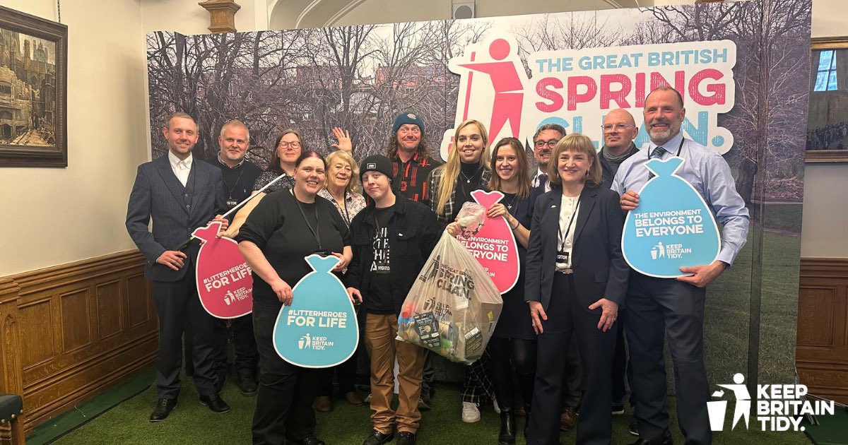 Fantastic launch of the Great British Spring Clean 2024 in Parliament this week👏🏻 with awards for some of the many #LitterHeroes of 2023🏆 Very proud to host as Chair of the Tidy Britain APPG. Sign up now🚮@KeepBritainTidy #GBSpringClean