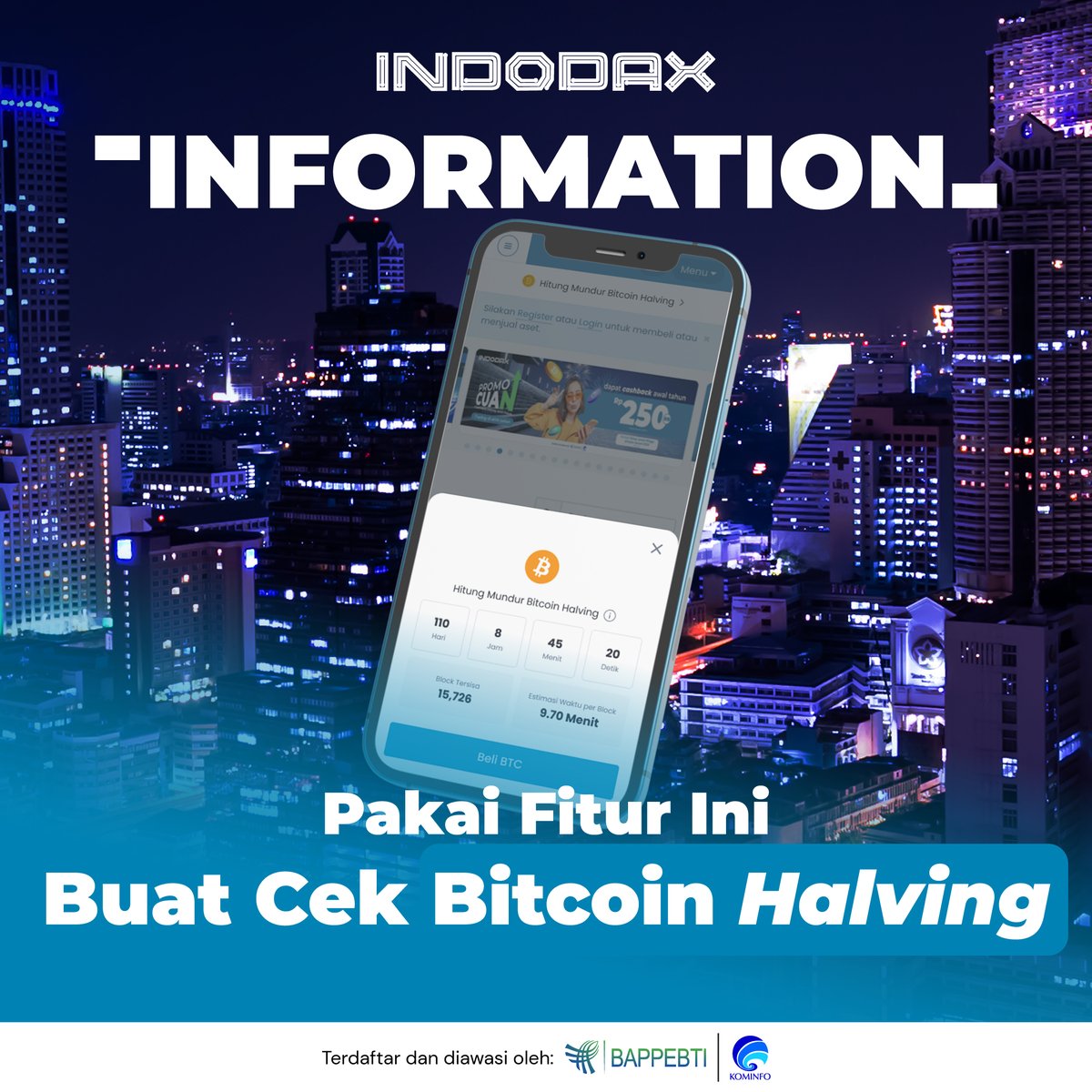 Siap menuju Bitcoin Halving Day? Pakai fitur 