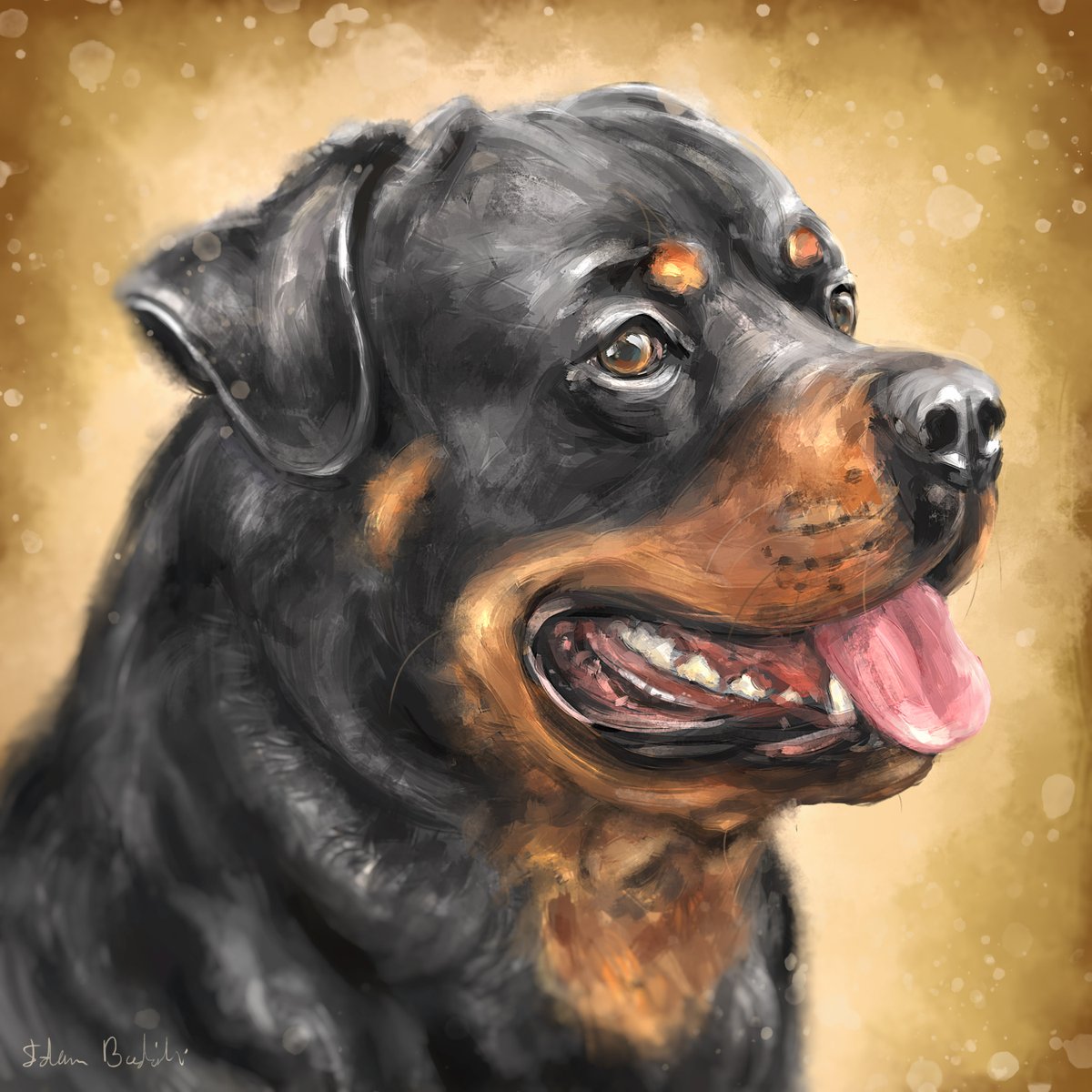 DigiDogP's tweet photo. My recent Rottweiler painting is available as a print on my @Etsy gallery! Get it here - https://t.co/phV1FSkta1

#dog #art https://t.co/OnuC8HCeMT