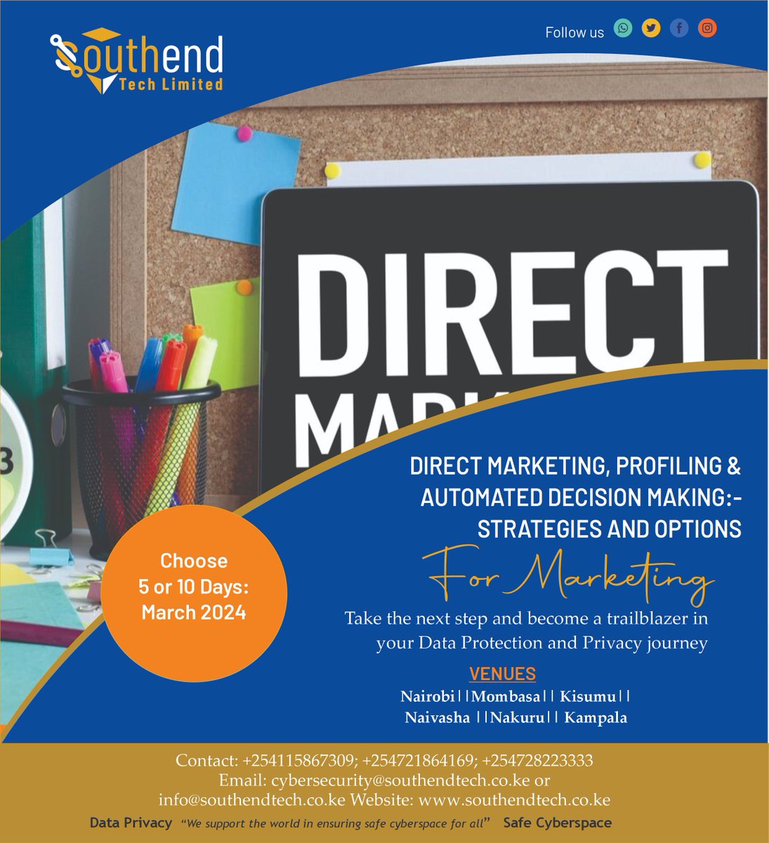 southend_tech's tweet image. Unleash Your Potential!
Join us for our upcoming Flex Training on Direct Marketing, Profiling &amp;amp; Automated Decision Making.
Explore innovative strategies and become a trailblazer in your field! Don't miss out—register now!
#flextraining 
#directmarketing 
#trailblazers
#viralvideo