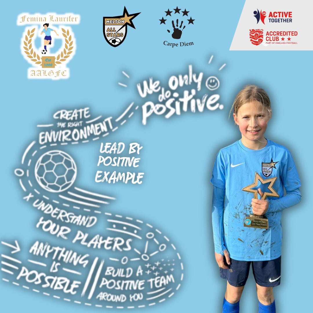 aalgifc's tweet photo. 🩵⚽️ WHAT MAKES OUR CLUB SPECIAL? 🤩

Our team of volunteers/qulalified coaches…
😊Create the right environment
👍🏻 Lead by positive example
💬 Understand our players
🙏🏼 Build a positive team around them
🙌🏻 Anything is possible

🌟 We only do positive 🌟 find out more 👇 https://t.co/vv4bz2aFmb