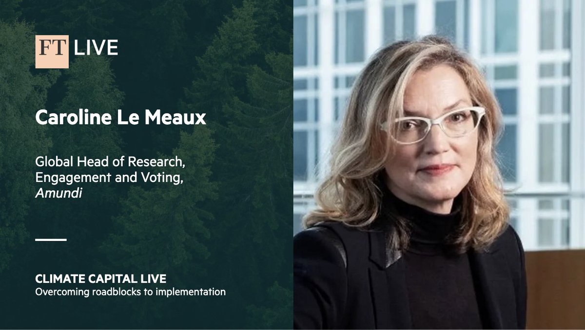 Join us for the “Overcoming roadblocks to implementation” event on the 13 and 14 of March where Caroline LeMeaux and experts will discuss shareholder activism and prioritising long-term climate solutions over fossil fuel profits. Register now: ow.ly/oita50QIlPx