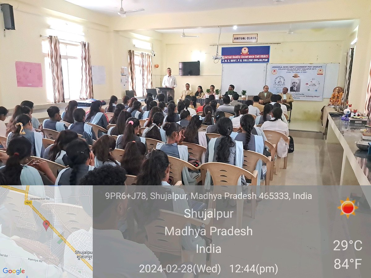 RathoreRavi93's tweet photo. National Science Day Celebration 2024 @JNS Govt PG College Shujalpur
#NSDviksitbharat2047 
@IndiaDST 
@sharmarashmi123 
@PMOIndia 
@MpcstBhopal https://t.co/FXxlEBNCFU
