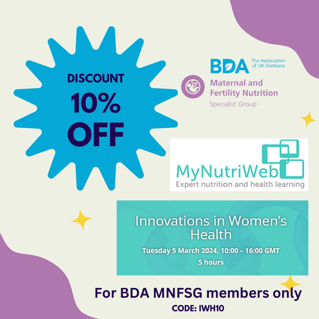 BDA Maternal & Fertility Nutrition Group tweet media