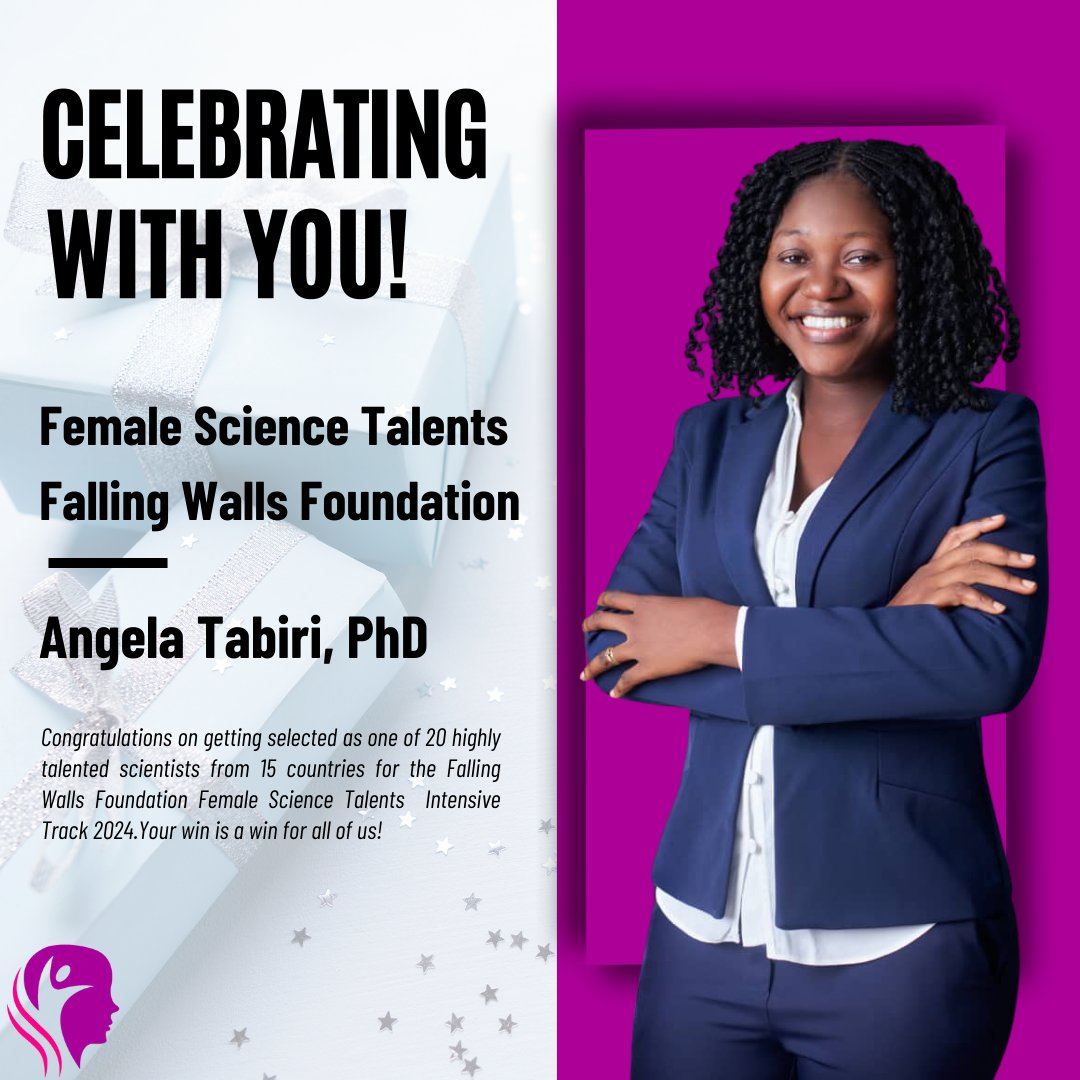 Congratulations to @angela_tabiri on being selected by @Falling_Walls as one of 20 highly talented scientists for the 2024 #FemaleScienceTalents #IntensiveTrack.
Angela is a Research Associate, Academic Manager & Founder. 

STEM journey; wordsthatcount.org/dreaming-beyon… 
#celebratingwomen