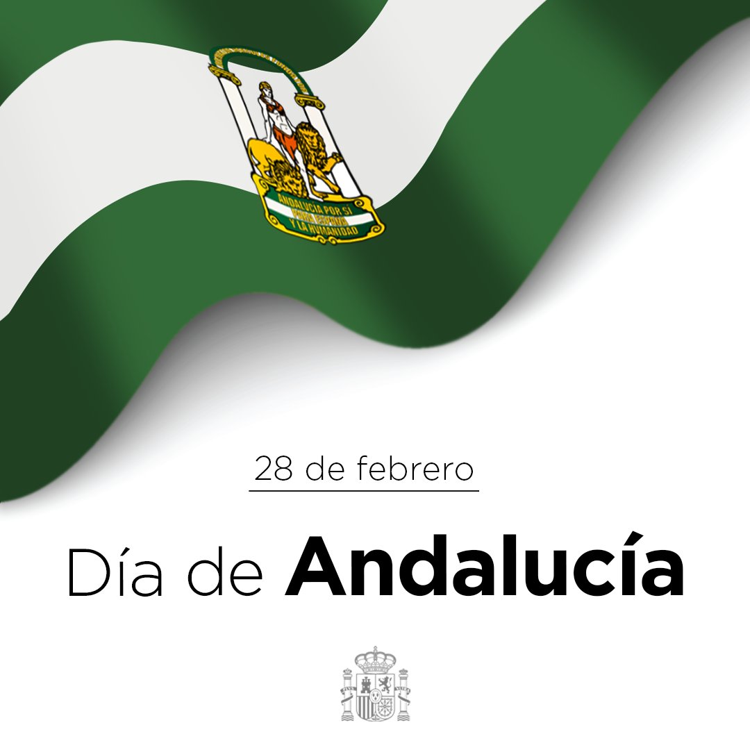 Tal día como hoy, de 1980, Andalucía accedía a su autonomía. 

Mis mejores deseos para seguir progresando. 

Por una Andalucía más justa, más próspera y donde nadie se quede atrás.

¡Feliz #DíaDeAndalucía!