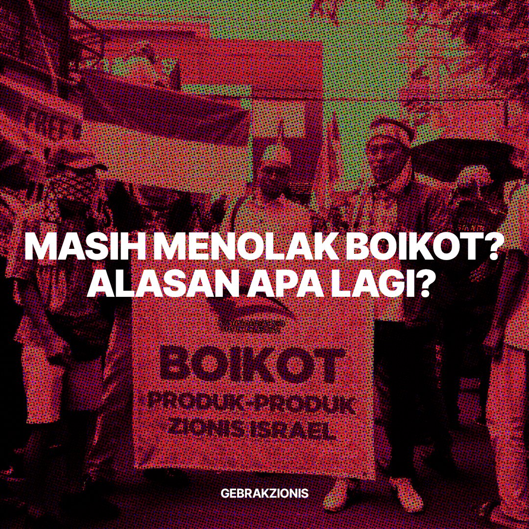 Menanggapi penolakan boikot
#freepalestine #indonesiaforpalestine #boycottisrael #GEBRAKZIONIS #boikotisrael #fromtherivertotheseapalestinewillbefree