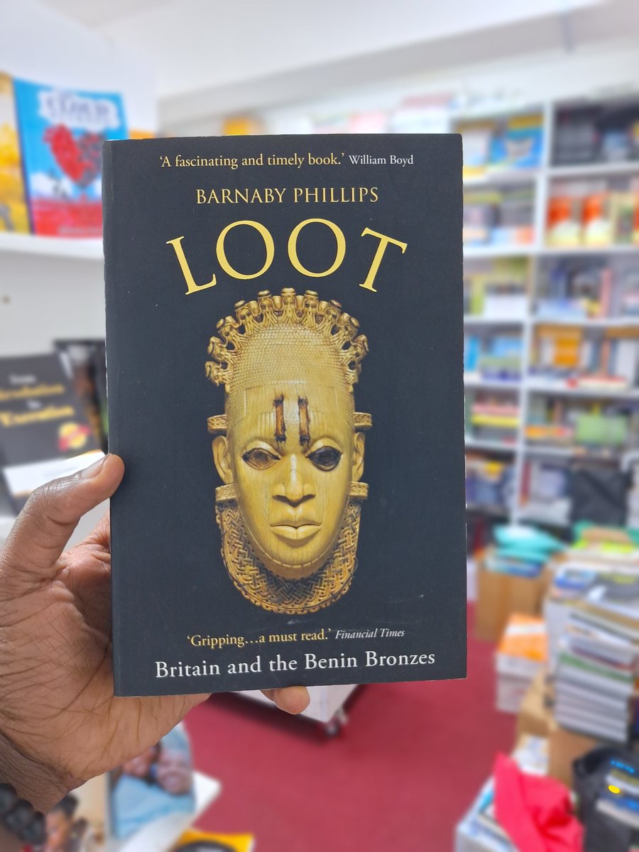 Must-read: Loot: Britain and the Benin Bronzes by Barnaby Phillips Phillips exposes Britain's ruthless seizure of Benin's treasures in an eye-opening account. A vivid portrayal of colonial plunder. nuriakenya.com/product/loot-b… KShs1,990.00