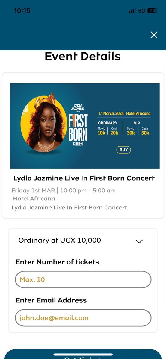 Mugibson's tweet image. We’ve done it for Sheebah, Fik Fameica, Mesach Ssemakula etc. This Friday, we are at Hotel Africa for LJ’s #FirstBornConcert.

Discounted tickets are selling on the #MTNMoMo App mtnmomo.onelink.me/Mj3j/aaecgc6l. Tap “Buy Ticket”, ticket tier and it’ll be emailed to you. #SupportingUGMusic