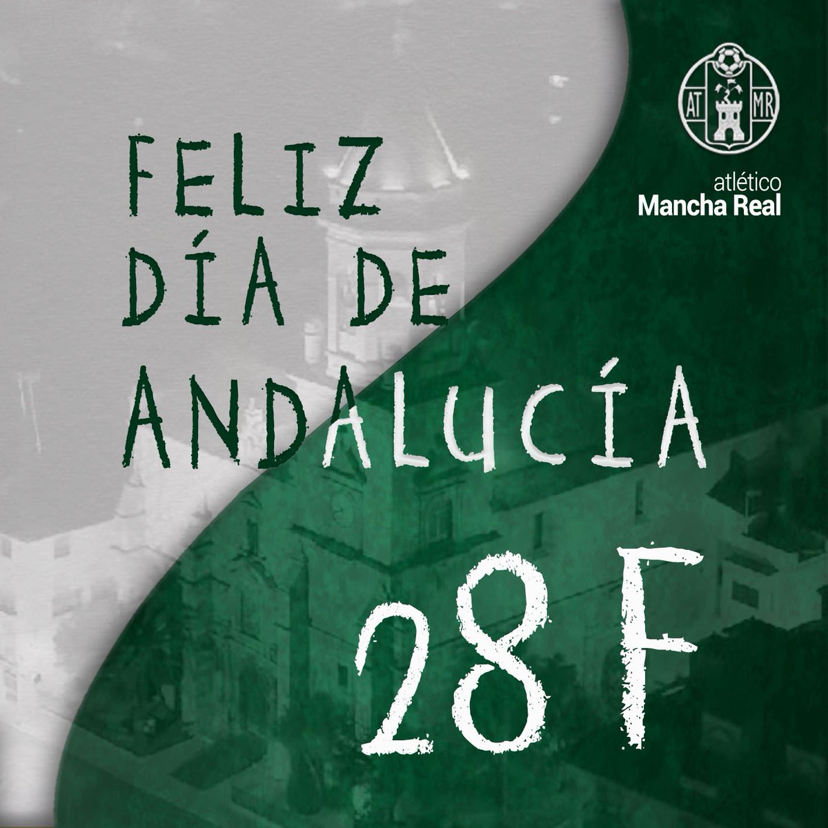 Desde el At #ManchaReal queremos desear un feliz día de #Andalucía. 

💚 Orgullosos de nuestra tierra. 

🤍 De su gente. 

💚 De sus tradiciones y valores. 

🤩 No hay nada que haga sentir más orgullo que ser andaluces. 

#28F

#DíaDeAndalucía

#NuestraTierraNuestroOrgullo