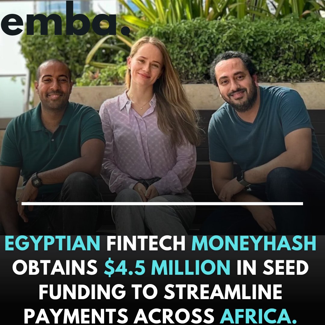Egyptian #fintechstartup, MoneyHash , has  secured $4.5 million in #seedfunding aimed at enhancing its payment technology and stimulating expansion throughout the Middle East and Africa (MEA) region.