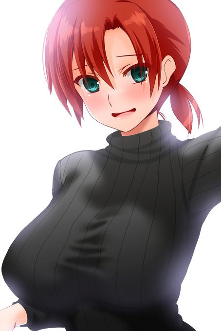 ブーディカさんを窮屈な縦セタに押し込んでみました。ぎゅっ#FGO 