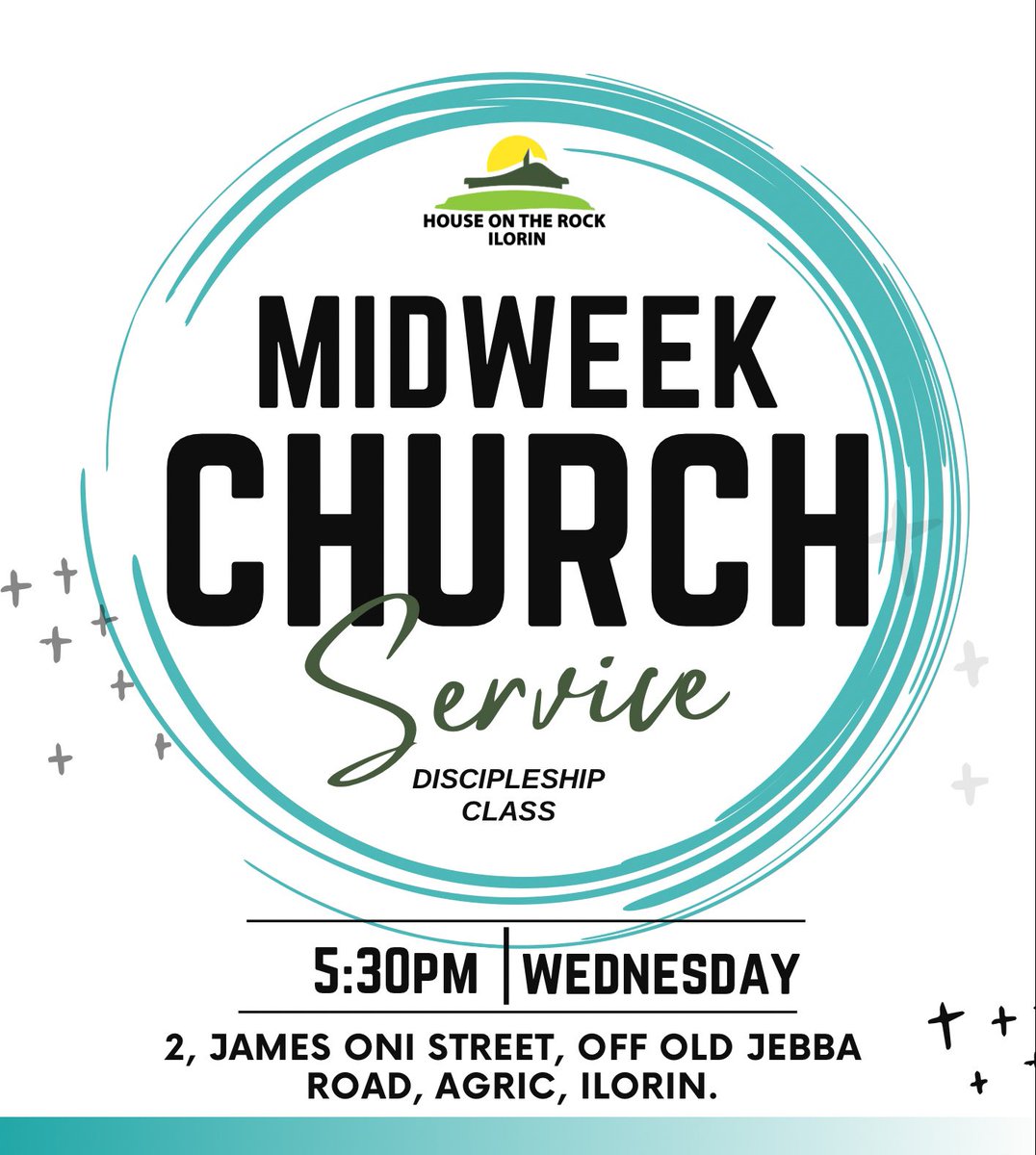 HOTR_Ilorin's tweet image. Hi Friends,

Join us this evening at the Midweek church service! 

Do invite your friends and colleagues as we continue The conversation on *_untangling addictions_*!

Details in flyer…

#ServiceInvite #HOTRService #HOTR #MidweekService #Discipleshipclass
#IlorinChurch
