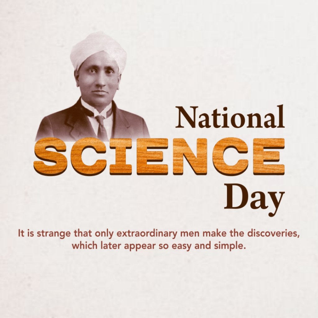 Our Scientists are the backbone of our Country,
Happy National Science Day.
#NationalScienceDay #CVRaman