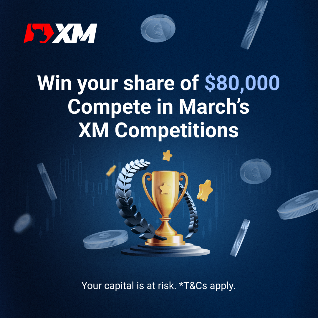 XM_COM's tweet photo. XM Competitions keeps bringing you awesome cash prizes. 💰 Join March’s Competitions today and claim your share of $80,000. ➡️ https://t.co/sCz9ayHY6c   

#XM #XMCompetitions #TradingCompetitions #JoinTheCompetition #TradingPrizes https://t.co/3sfEFIE78r