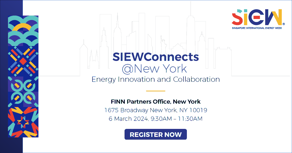 Just 1 more week to SIEWConnects@NY! Register now and join key industry players from @EMA_sg, @Temasek, @OliverWyman, @BloombergNEF, & @AtlanticCouncil as they explore initiatives aimed at fostering a #netzero future siew.gov.sg/siew-2024/siew… #SIEW2024 #NetZeroAtSIEW #SIEWConnects