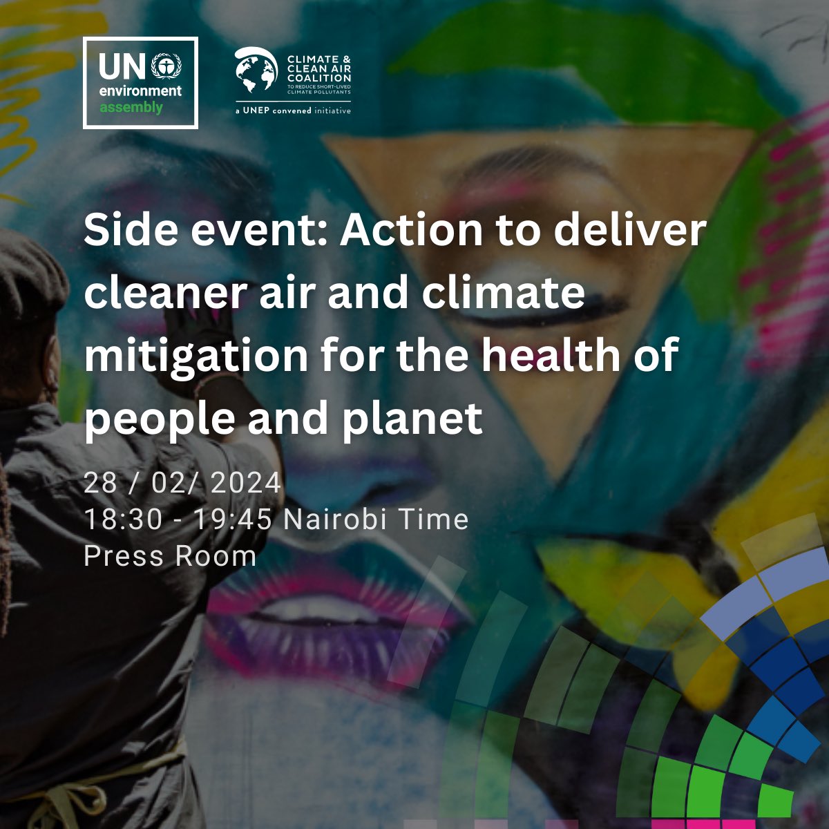 Join us at the #UNEA6 official side event on action to deliver cleaner air and climate mitigation for the health of people and planet. 28 February | 18:30-19:45 Nairobi Time | Press room, @UNEP HQ, Nairobi unea6.sched.com/event/1QPro