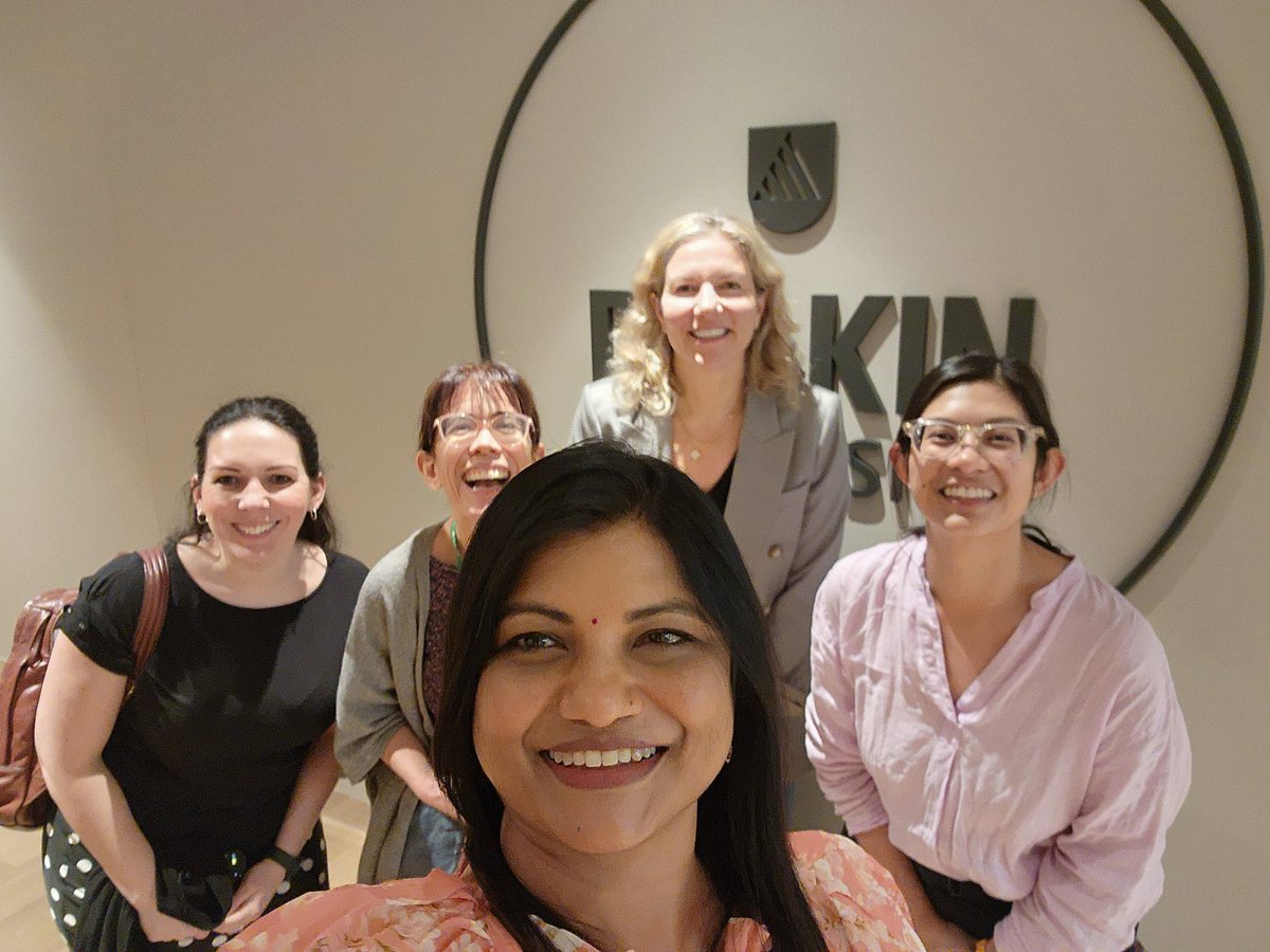 Thank you <a href="/DrJoannaT/">Dr Joanna Tai</a>,@r_ajjawi, <a href="/margaret_bea/">Margaret Bearman</a> <a href="/gabs_finn/">Prof. Gabrielle Finn</a> for a great meet at Deakin