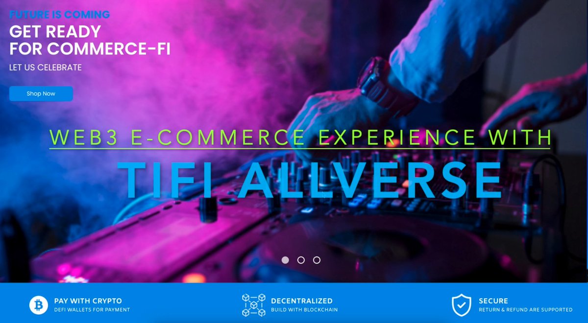 TiFiToken's tweet photo. We are excited to share the first official demo video of TiFi Allverse, let's preview the future of #ecommerce !
👉 https://t.co/QpzX8kntTq via @YouTube 

#TiFiAllverse #TIFI #BNB @BNBCHAIN #Greenfield #opbnb https://t.co/r7dKsvVcq2