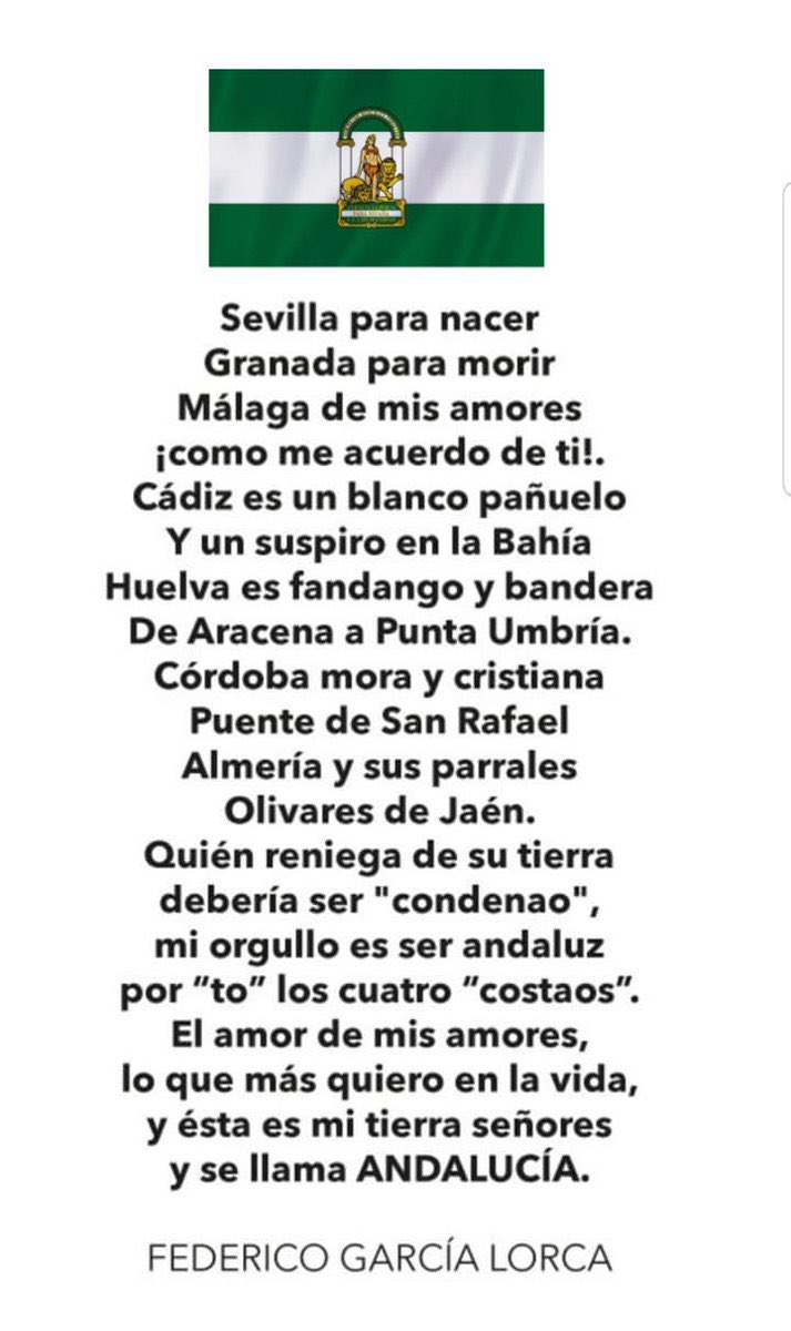 Feliz día de Andalucía.