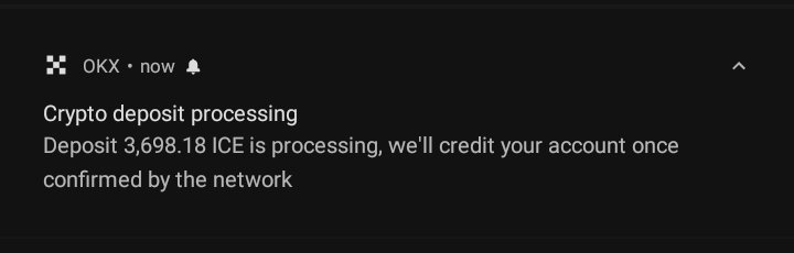 RealityEmma's tweet image. For OKX users,... $ICE #Icedistribution is still processing and you&apos;ll get it.

#IceNetwork